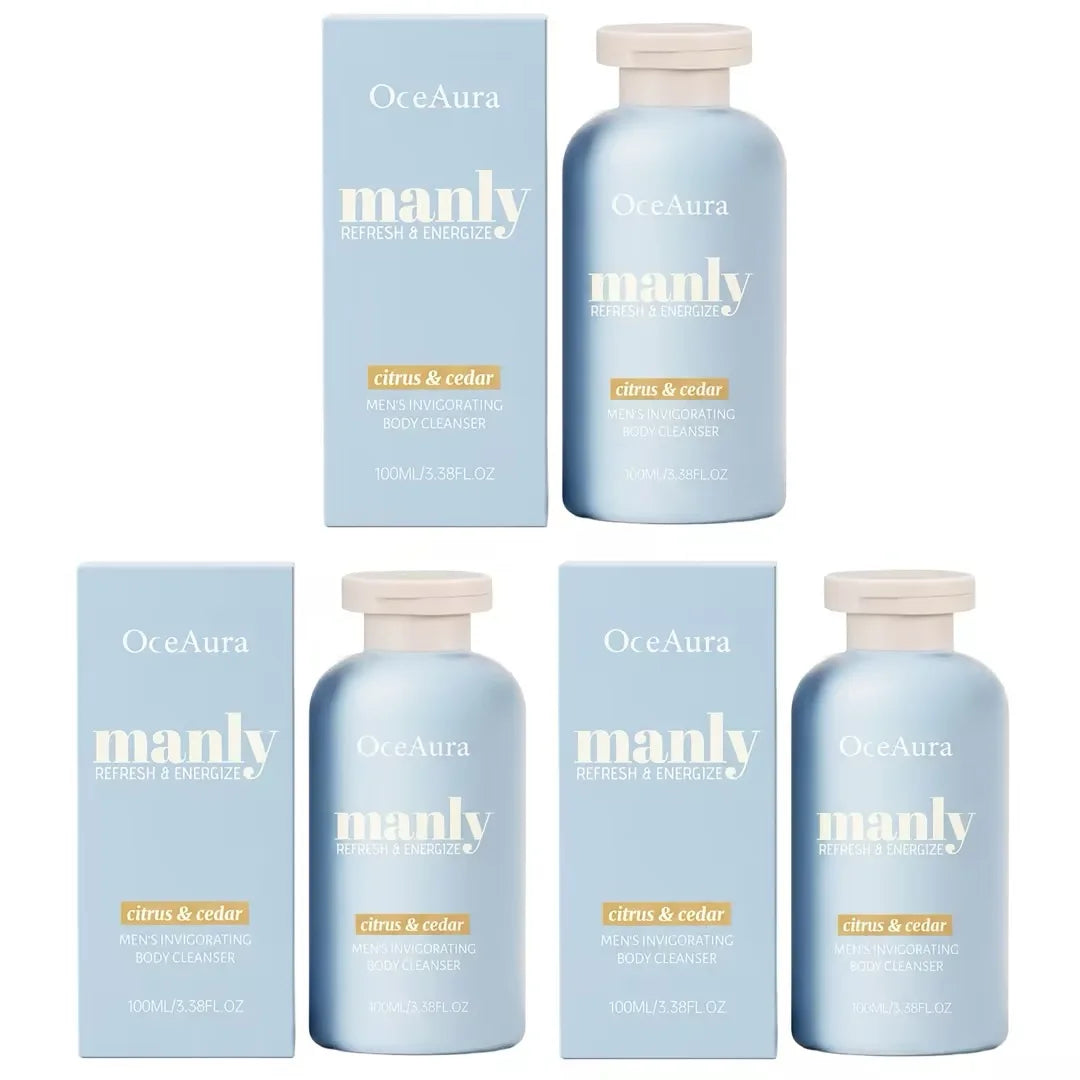 OceAura Men's Citrus Cedar Body Wash