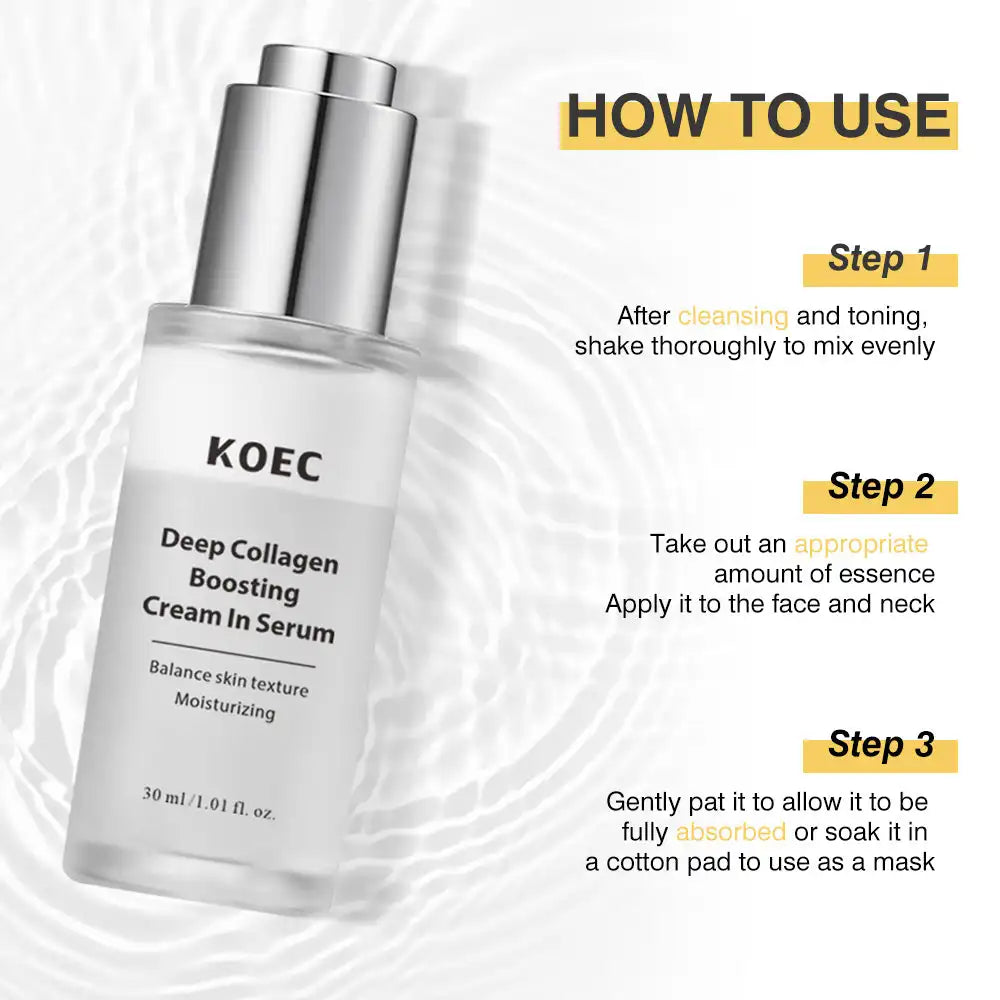 KOEC Deep Collagen Boosting Cream in Serum – 30ml