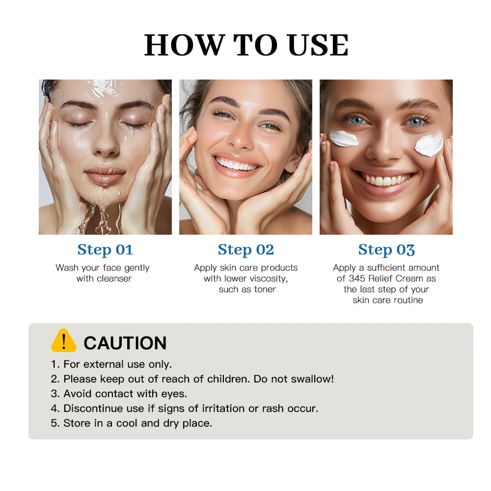 345 Relief Cream – Skin Repair Moisturizer