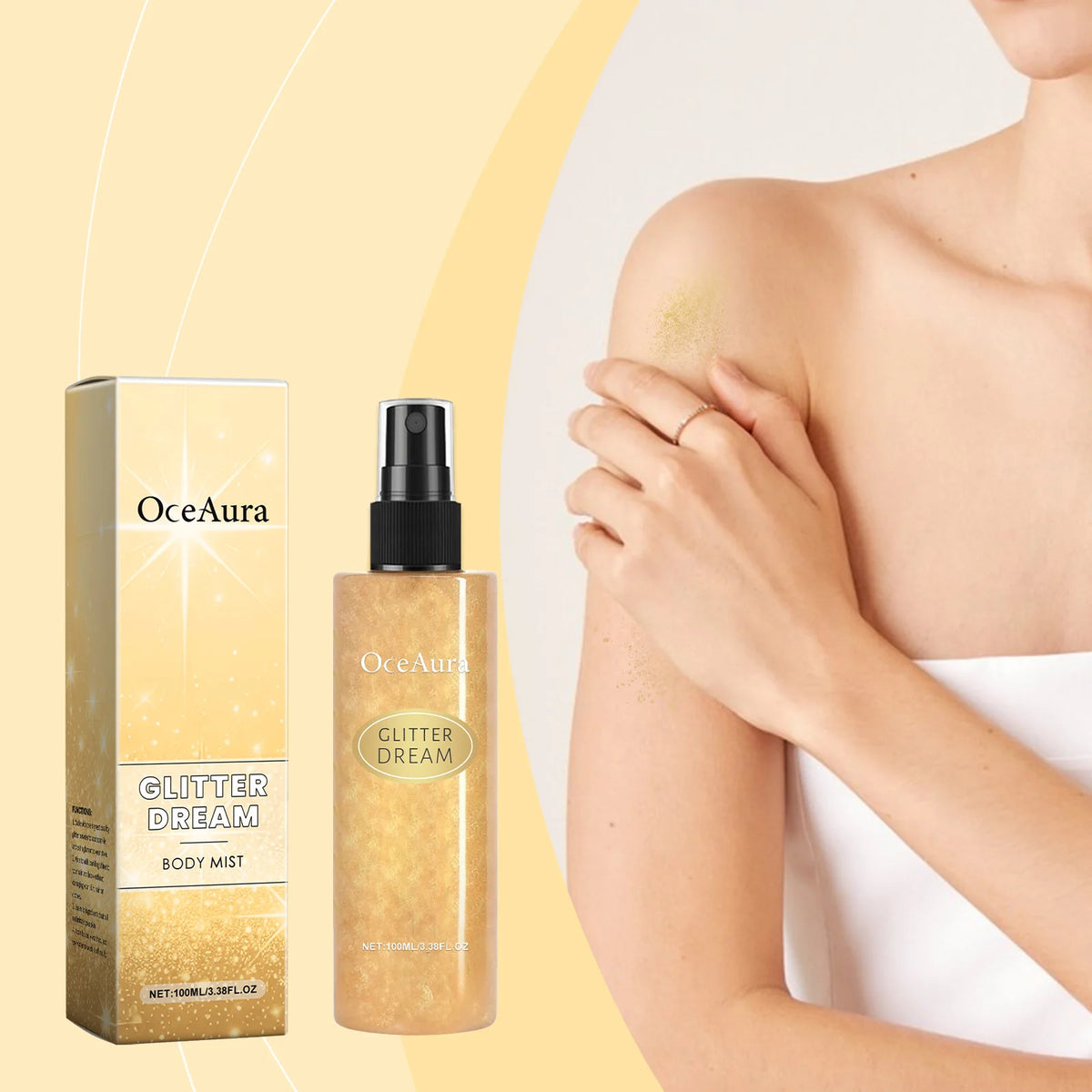 OceAura Shimmer Glitter Body Spray