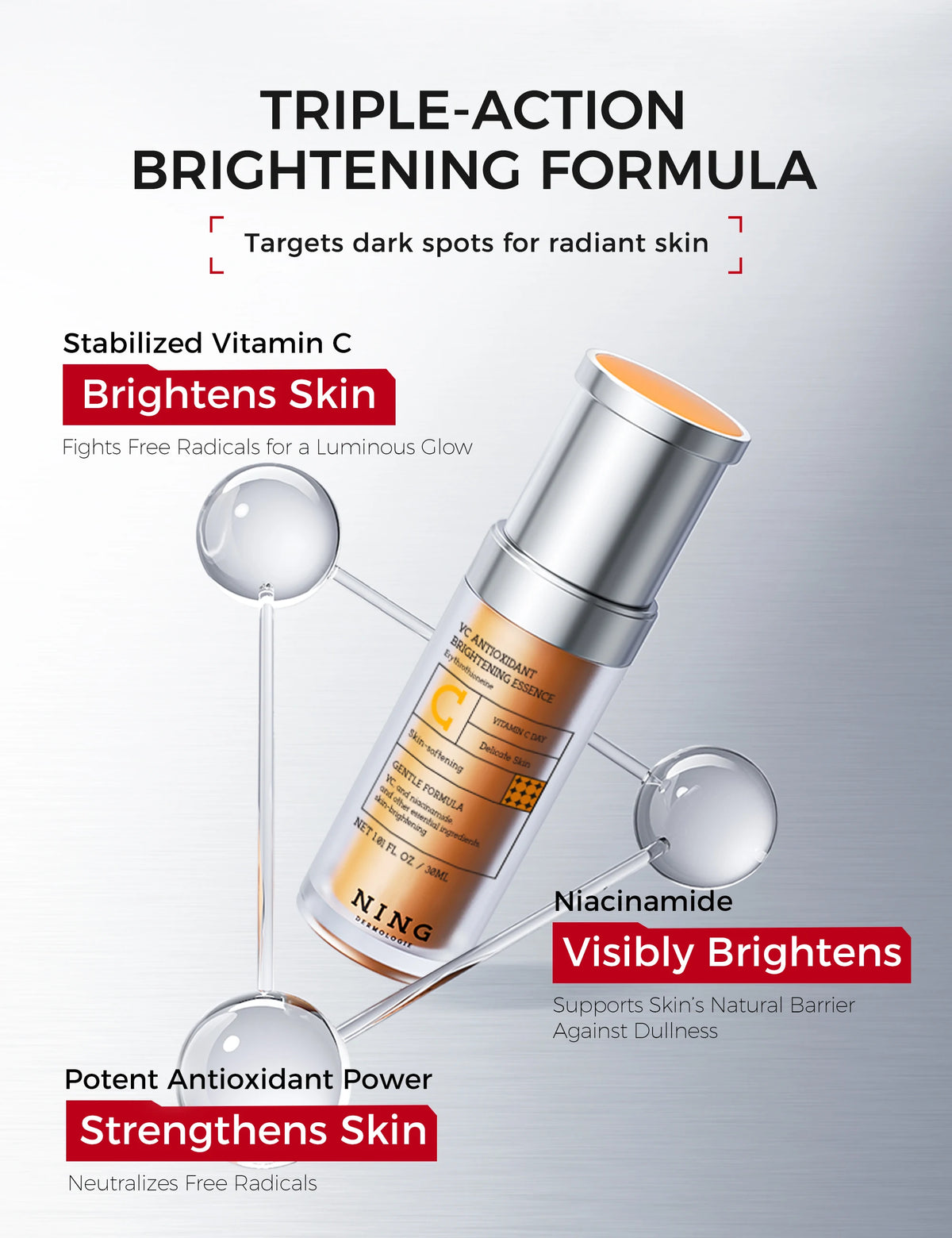 NING DERMOLOGIE Niacinamide Vitamin C Serum