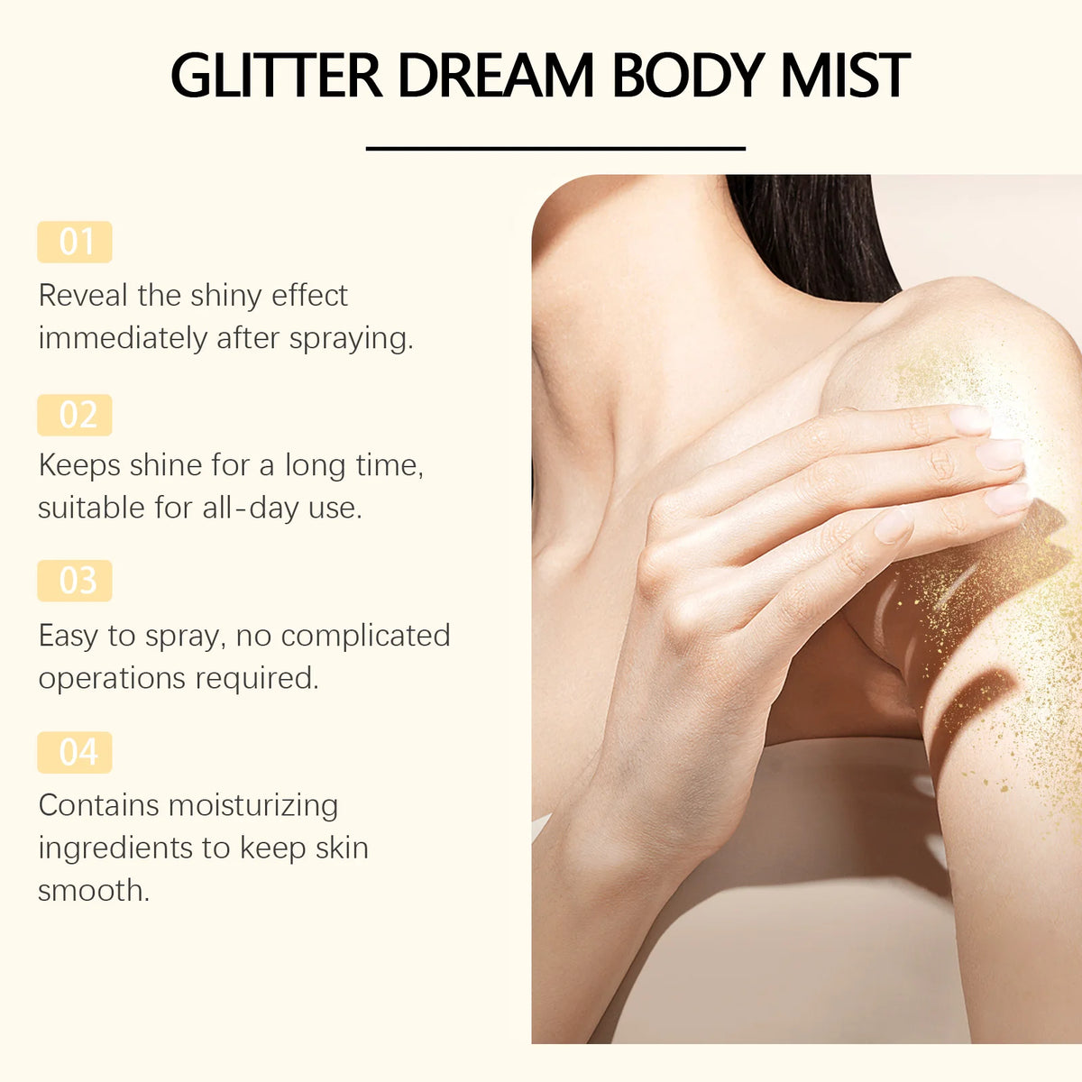 OceAura Shimmer Glitter Body Spray