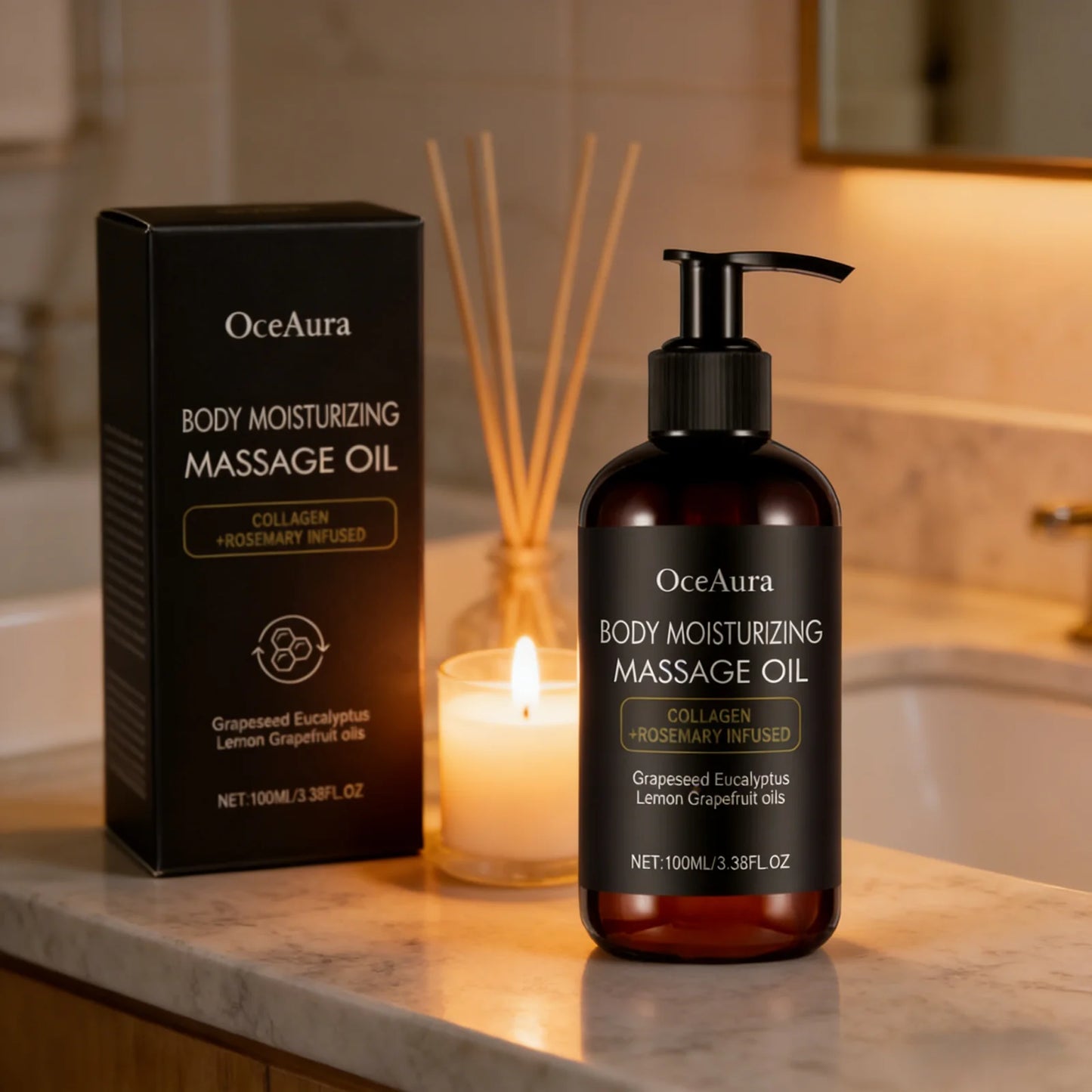 OceAura Collagen Firming Body Oil