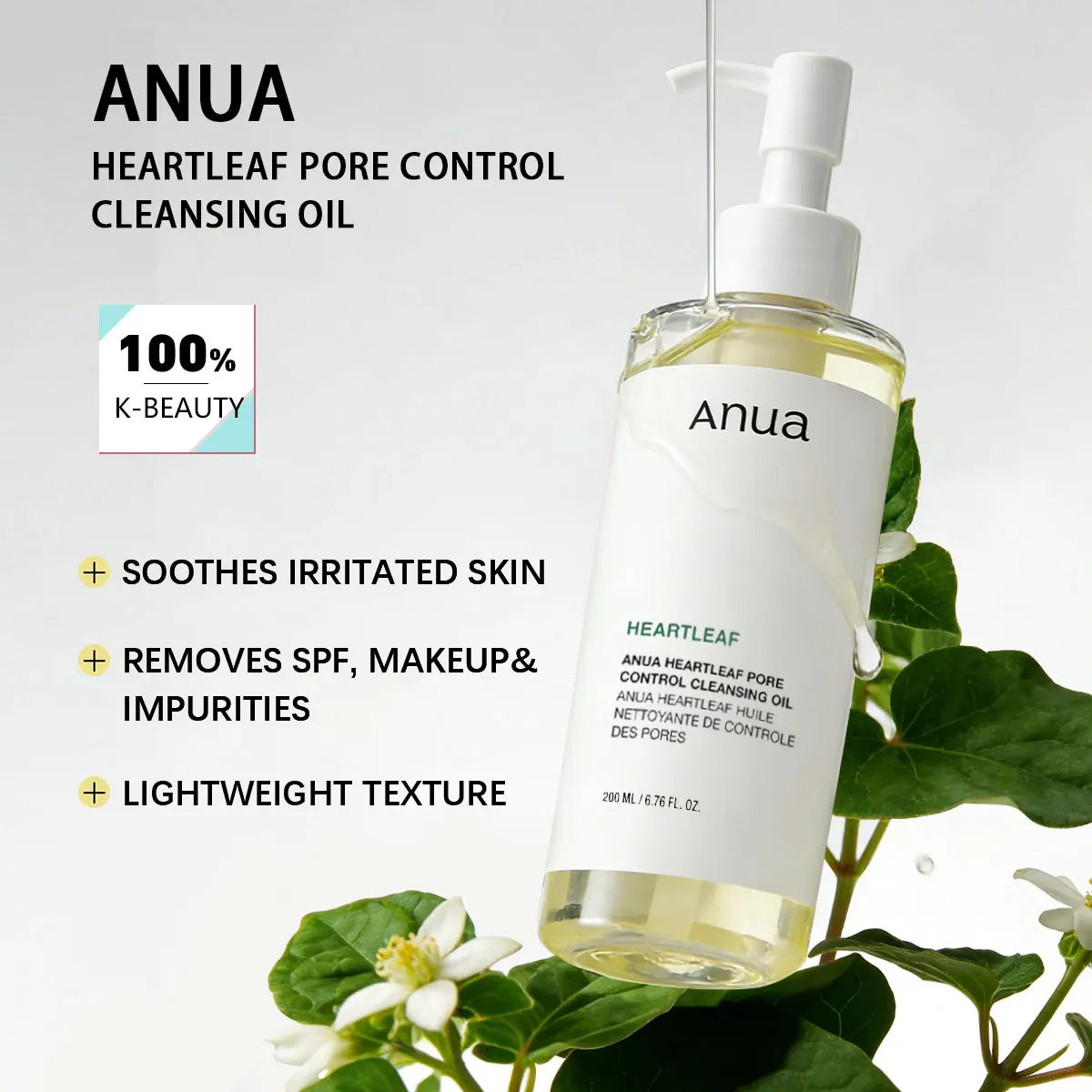 ANUA Heartleaf Pore Control Cleansing Oil – 200ml
